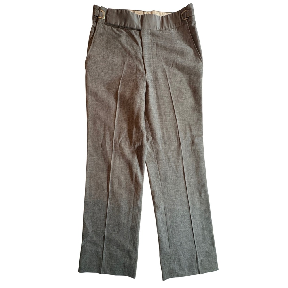 Pierre Cardin Paris New York Vintage Grey Dress Pants Adjustable Waist 33x31.5